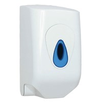 Centre Feed Blue paper roll dispenser by Workshop Plus