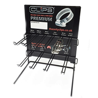 Hose Clip Display Stand With 100 Assorted Clips by Workshop Plus