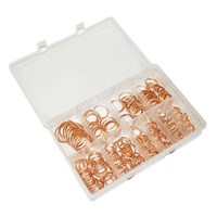 Copper Compression Washers Assorted 250 Pieces by Workshop Plus