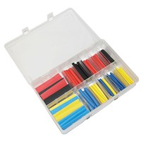 Heat Shrink Tubing Dia 3.2, 4.8, 6 & 12.7mm 160 Pieces by Workshop Plus