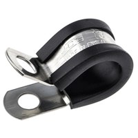 M6 P-Clip Zinc Plated Rubber Lined Assorted Sizes 6-35 - 50 Pieces by Workshop Plus