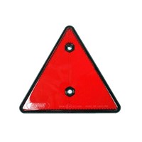 Red Triangle Reflector 150mm with Black Border by Workshop Plus
