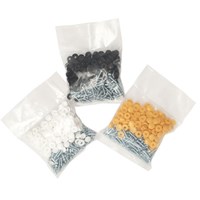 Tamper Proof Number Plate Screws And Black Caps - 100 Pieces by Workshop Plus